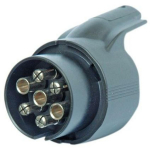 All Ride Haagise valgus&uuml;hendus 12V 2846750, 12V, 7-poolne &rarr; 13-poolne adapter, vastupidav plastkorpus
