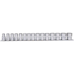 Kstools Bitikomplekt 911.1285, 1/2", 15tk, 12-punkti, kroom-vanaadium, matt viimistlus
