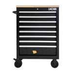 JCB 27-tolline t&ouml;&ouml;riistak&auml;ru 259 t&ouml;&ouml;riistaga 8 Soft-Close sahtlit EVA sisud 30mm puidust t&ouml;&ouml;pind 680x460x860mm JCB-27TCK