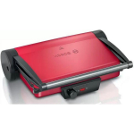 Bosch Grill TCG4104, 2000 W, Punane, reguleeritav termostaat, kergesti puhastatav, 2 plaati