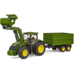 Bruder Traktor John Deere 7R 350 BR-03155, 1:16, plastmass, 3 aastat, haagis kallutamise funktsiooniga