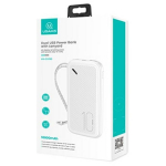 Usams Power Bank PB56 USA001156, 10000mAh, 2xUSB-A, 1xUSB-C, 1xMicroUSB, 5V, Li-Pol&uuml;meer, laadimisindikaator