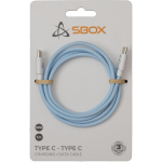 Sbox USB kaabel TYPE-C-1-BL, 1m, 480 Mbps, punutud kaabel, sinine