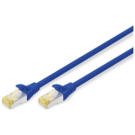 Digitus patch kaabel DK-1644-A-005/B, 0.5m, CAT 6a, sinine, booted, halogeenivaba, snagless