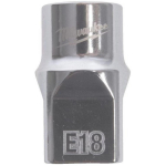 Milwaukee 4932498855, 1/2" pesa Torx E18, 4 lamedat k&uuml;lge, kroomitud