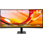 LG 34U601B-B LCD monitor, 34", 3440x1440, 21:9, kumer, 120Hz, 5ms, HDR10, sRGB 99%, FreeSync Premium, HDMI 2.0, DP 1.4