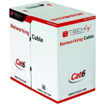 Techly ITP9-FLU-0305 v&otilde;rgukaabel, 022571, 305m, Cat6 U/UTP, 24 AWG, 250 MHz, 1000 Mbit/s, CCA, PVC, Eca