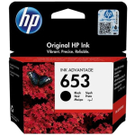 HP tindikassett 653 3YM75AE, must, tindiprinteri, &uuml;hilduv HP 6075