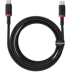 Baseus Dura USB-C USB-C kaabel P10377803U01-03, 100W, 2m, 480Mbit/s, nailon, alumiinium, must/punane