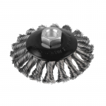 N&otilde;gus hari M14 100mm, punutud terasharjased DNIPRO-M