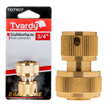 3/4" hose connector BRASS-LINE series T07307 Tvardy