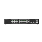 Ruijie Reyee RG-ES220GS-P | 16 Pordiga Gigabit PoE+ V&otilde;rgu L&uuml;liti koos 2&times; Gigabit Uplink'i ja 2&times; 1G SFP Pordiga (270W) ning Pilvehaldusega &mdash; Must Korpus