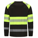 Hi-vis krekls Hvm, M, PESSO, melns/dzeltens, 55% kokvilna, 45% poliesteris