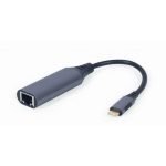 Gembird USB-C LAN adapter, 1 x USB-C, hall, 0.15 m