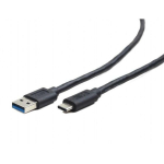 Gembird USB 3.0 AM kuni Type-C kaabel CCP-USB3-AMCM-0.1M 0.1 m, andmeedastuskiirus kuni 600 MBps, laadimine kuni 3A