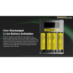 Nitecore Laadija CI4 4-slot, USB-C, 3000mA, Li-ion, Ni-MH, Ni-Cd, Laadimise indikaator, Ohutusfunktsioonid