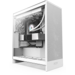 Nzxt Korpus H7 Flow CM-H72FW-01, Midi Tower, valge, 3 x 120 mm esivedrud, 10 ventilaatori v&otilde;imekus, 2 x USB-A, 1 x USB-C