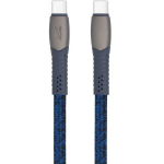 Rivacase USB-C kuni USB-C kaabel 1,2m Sinine PS6105BL12, kuni 3A, USB 2.0 kuni 480Mbps, vasktraadid