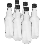 Browin alkoholi pudel 631478 500 ml, 6 tk, must kork, sulg