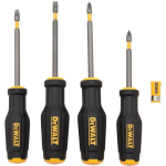 Dewalt Kruvikeerajate komplekt DWHT62054-0 4 tk., Magnetiline kruvi lukustuss&uuml;steem, T&auml;ielik sobivus, S2 teras