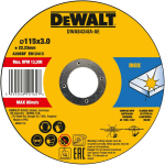 Dewalt DWA8434IA-AE metalli l&otilde;ikeketas 115 mm, 3 mm, 22.23 mm, pidev, alumiiniumoksiid, 1 tk
