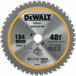 Dewalt Ringsae asend DT1044-QZ, &Oslash; 184mm, Bore &Oslash; 20mm, 48T, Paksus 1.6mm, Laseriga l&otilde;igatud vibratsiooniavad, Karbiidist hambad