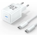 Vention mobiilne laadija MODEL TZ-FEPW0-EU-01, 20W, 100-240V, 1xUSB-C, kiire laadimine, &uuml;lekuumenemise kaitse