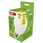 Emos LED pirn G95 ZF2D52, 7,8 W, 1055 lm, soe valge, 230 V, 25 000 h, E27, 360&deg;, 4 kiipi
