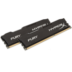 Kingston HyperX FURY Black m&auml;lu moodul HX313C9FBK2/8, 8GB, 1333MHz, 240-pin DIMM, 2 x 4GB, 1.5V, 64bit, must
