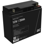 Green Cell Aku AGM10, 12V, 20Ah, 1, 5.2kg, 13.5-14.9V, 6A, 2% isetendamine, kruvid ja korgid