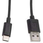 Lanberg USB kaabel 2.0, CA-USBO-10CC-0010-BK, 1m, 480Mb/s, USB A isane, USB C isane, must