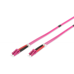 Digitus Kiudoptiline multimoodne patchcord DK-2533-03-4, 3m, LSOH, LC-Duplex x2, OM4, lilla, 3mm