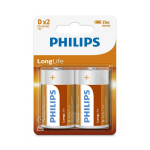 Philips Aku R20L2B/10, 1.5V, D suurus, Tsink-kloor, 2 tk
