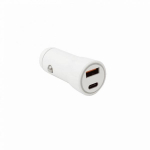Sbox Auto laadija CC-095, DC 12-24 V, 20 W, TYPE-C PD 3.0, USB-A QC 3.0, valge