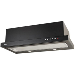 Akpo WK-7 Light 60 Black LED &otilde;hupuhasti, 600 mm, roostevaba teras, LED, 2x2 W, 91 W, 338,8 m&sup3;/h, 56/71 dB, C, 52 kWh