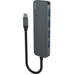 SAVIO AK-54 USB-C jaotur, 4xUSB-A, 5 Gbps, USB Type-C, Plug&Play, alumiinium, hall