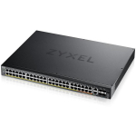 Zyxel XGS2220-54FP-EU0101F kommutaator, L3, 48xGbE, 50xPoE, 960W, 4xSFP+, 2x10G, 216Gbit/s, 161Mpps