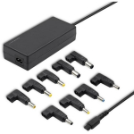 Qoltec 50012 universaalne toiteadapter, 90W, 9 pistikut, 220-240V, 20V, 4.9A, 50-60Hz, &uuml;lekoormuskaitse