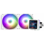 Zalman ALPHA2 DS A24 WHITE, protsessori vedelikjahutus, 240mm, 2x12cm, 2000RPM, 29.7dB, ARGB, LCD 2.73''