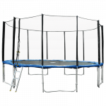 Batuut turvav&otilde;rguga 427cm 150kg must sinine QJTR-014 BESK