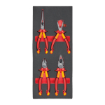 VDE KNAIBĻU KOMPLEKTA PUTU MATERIĀLA IELIKTNIS, VDE PLIERS SET FOAM INSERT - 4 PCS, 4932493250 MILWAUKEE