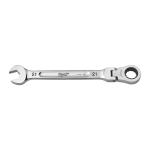 MAX BITE&trade; KOMBINĒTĀ UZGRIEŽŅU ATSLĒGA AR LOKANU GALVU UN SPRŪDRATU, MAXBITE FLEX HEAD RATCHETING SPANNER - METRIC - 21 MM, 4932480194 MILWAUKEE