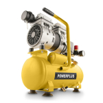 &Otilde;livaba kompressor 550W, POWERPLUS, POWX17230S, 8 baari, 105 l/min, 6L, vaikne