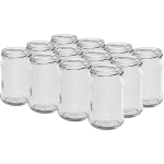 300 ml keeratava kaanega purk &Oslash;66 - 12 tk. BROWIN 132302, klaas, 7.0x7.0x11.9 cm