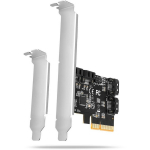 Axagon PCIe kontroller PCES-SA4X4, 4x SATA 6G, 4 sisemist SATA porti, madala profiiliga kinnitus