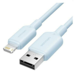 Vention USB 2.0 Type-A isane Lightning isase 1m 2.4A sinine LAMSF, 480Mbps andmeedastus, pehme ja vastupidav