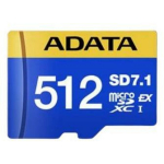 Adata m&auml;lukaart UD512GEX3L1-C 512GB, lugemiskiirus 800MB/s, kirjutamiskiirus 700MB/s, UHS-II, V30