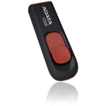 Adata USB m&auml;lupulk AC008-64G-RKD 64GB, USB 2.0, must, punane, libisev disain, Plug and Play
