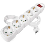 Emos Pikendus P1523R, 3m, 5x2P+PE, PVH, 3680W, l&uuml;litiga, laste kaitse