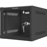 Lanberg Seinale paigaldatav kapp 10" 4U WF10-2304-10B, 280mm, 310mm, IP20, Karastatud klaas, 20kg